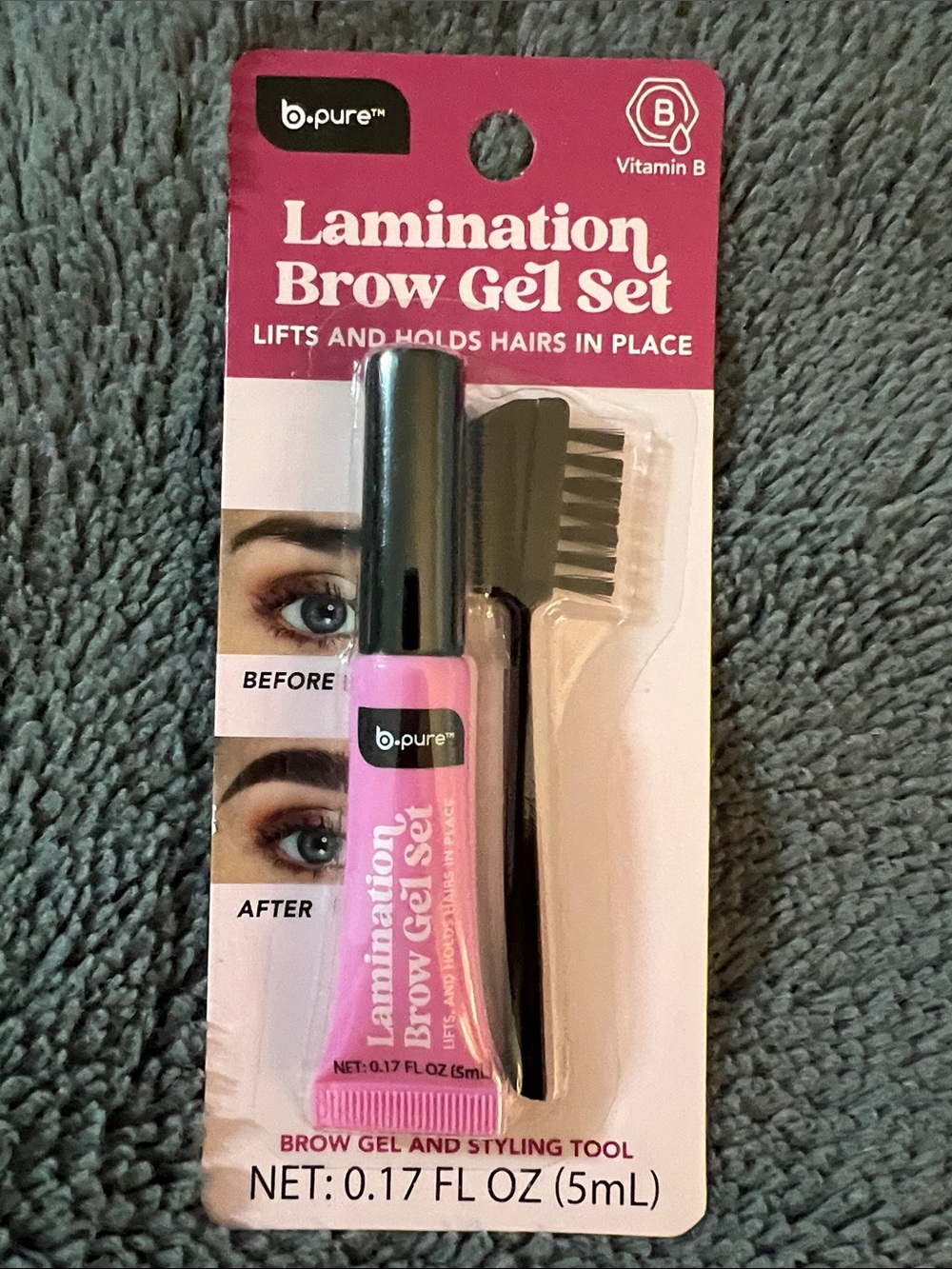 b.pure Lamination Brow Gel Set in Pink - Brow Gel & Styling Tool
